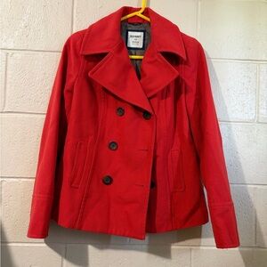 Old Navy Women's Bold Red Peacoat